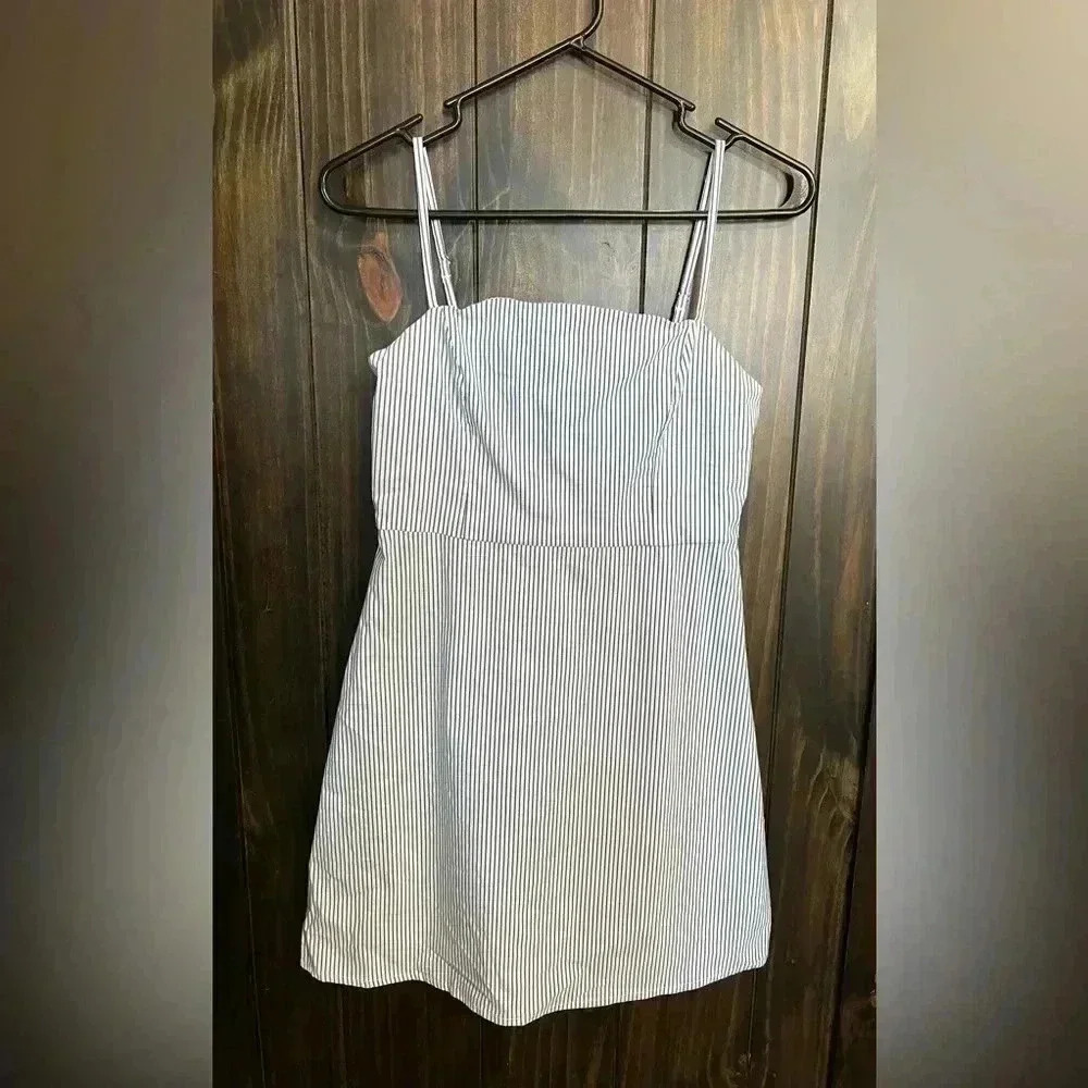 Kimchi Striped Fit and Flare Dress-Nautical Preppy Summer-Size: Medium - Picture 3 of 12